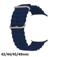 Pulseira Smartwatch Oceano 42/44/45/49mm - Azul Marinho